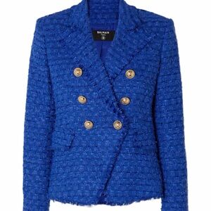 Balmain Green Tweed Blazer | Size FR38 (Golden Size)